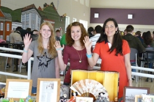 Nanna Andersen, Lauren Galyen, and Emiko at LHS