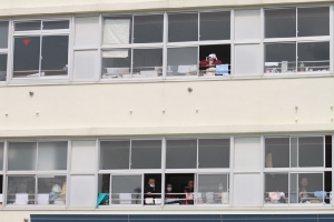 Minato Elementary School Being Used As a Shelter